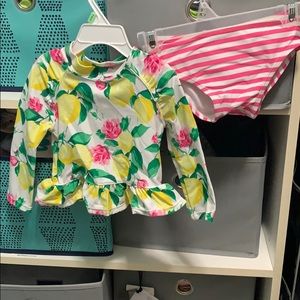 Janie and jack lemon swim suit